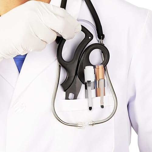 Miniatura 2 de MEUUT Paquete de 3 Tijeras Médicas y Linternas para Enfermeras, Suministros Médicos con Dos Linternas Médicas, Cuatro Baterías, Unas Tijeras