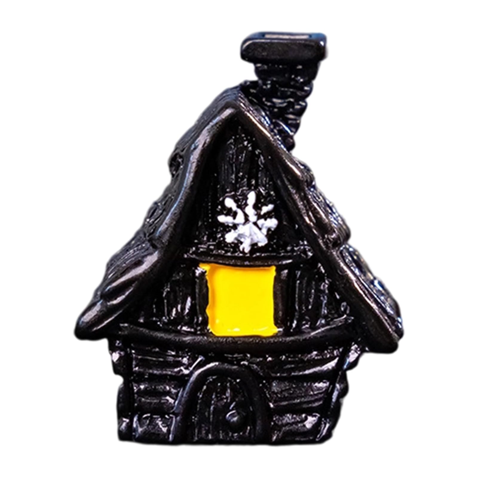 Msioytog Festival Resin Haunting Cottage Miniature Art Decoration Tabletop Display for Halloween Home Themes Eerie Home Decoration Resin