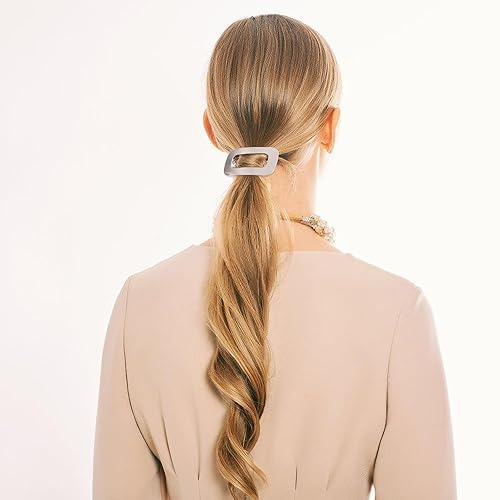 Miniatura 6 de Lurrose Pasadores para el cabello franceses, pinza para el cabello con pico hueco, pinza para el cabello, tocado simple, pasadores geométricos de