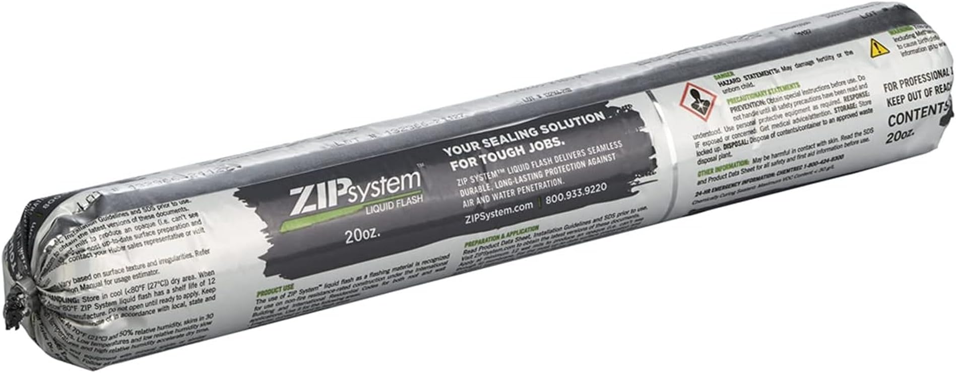 ZIP System Liquid Flashing - Fluid-Applied Sealant with STP Polymer - Professional-Grade - Weather Protection - Exterior Sealant for Hard-to-Flash Surfaces - 20 oz Sausage
