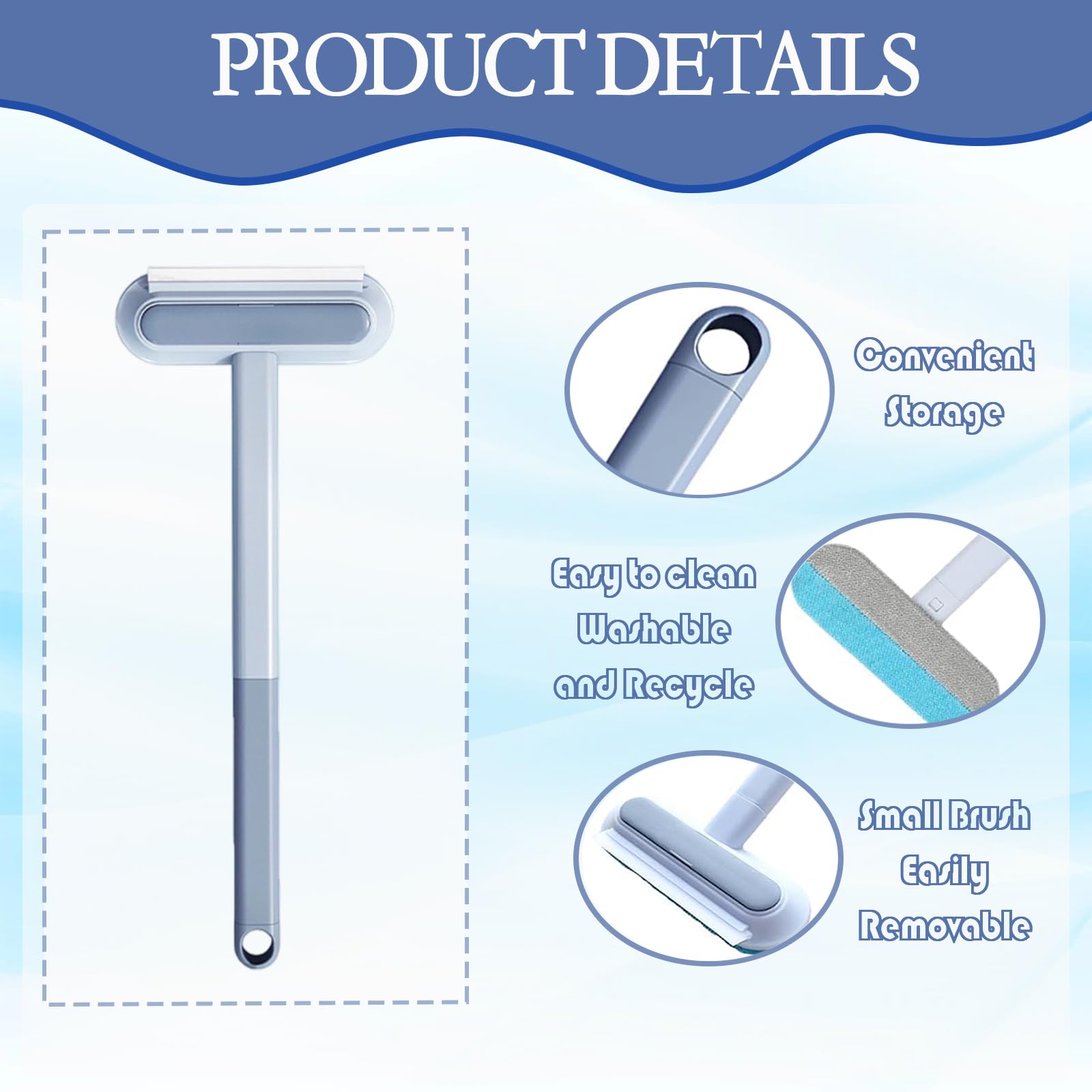 1Pc Pet Hair Remover, Reusable Yopoll Multifunctional Hair Removal Brush - Image 3