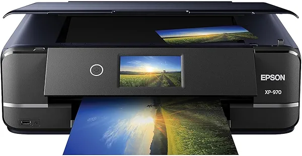 Epson Expression Photo XP-970 Wireless Color Photo Printer with Scanner and Copier, Black
