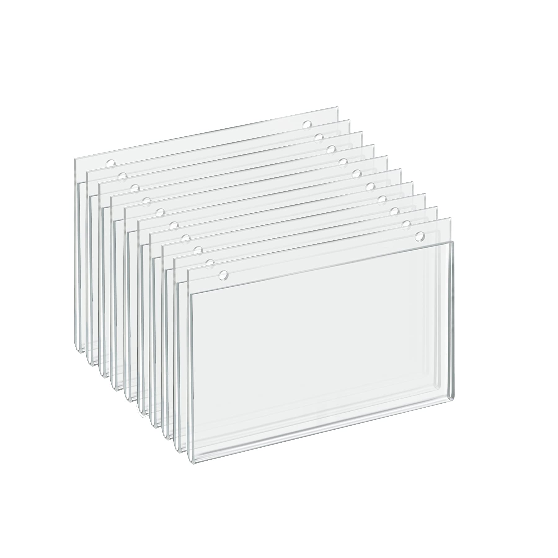 Azar Displays162727 8.5-Inch W by 5.5-Inch H Wall U-Frame, 10 Count