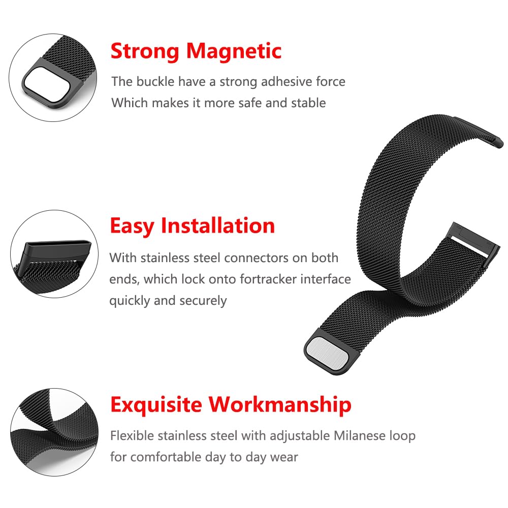 Moydolo Compatible with Fitbit Versa 3 Versa 4 Bands Women Men - Image 3