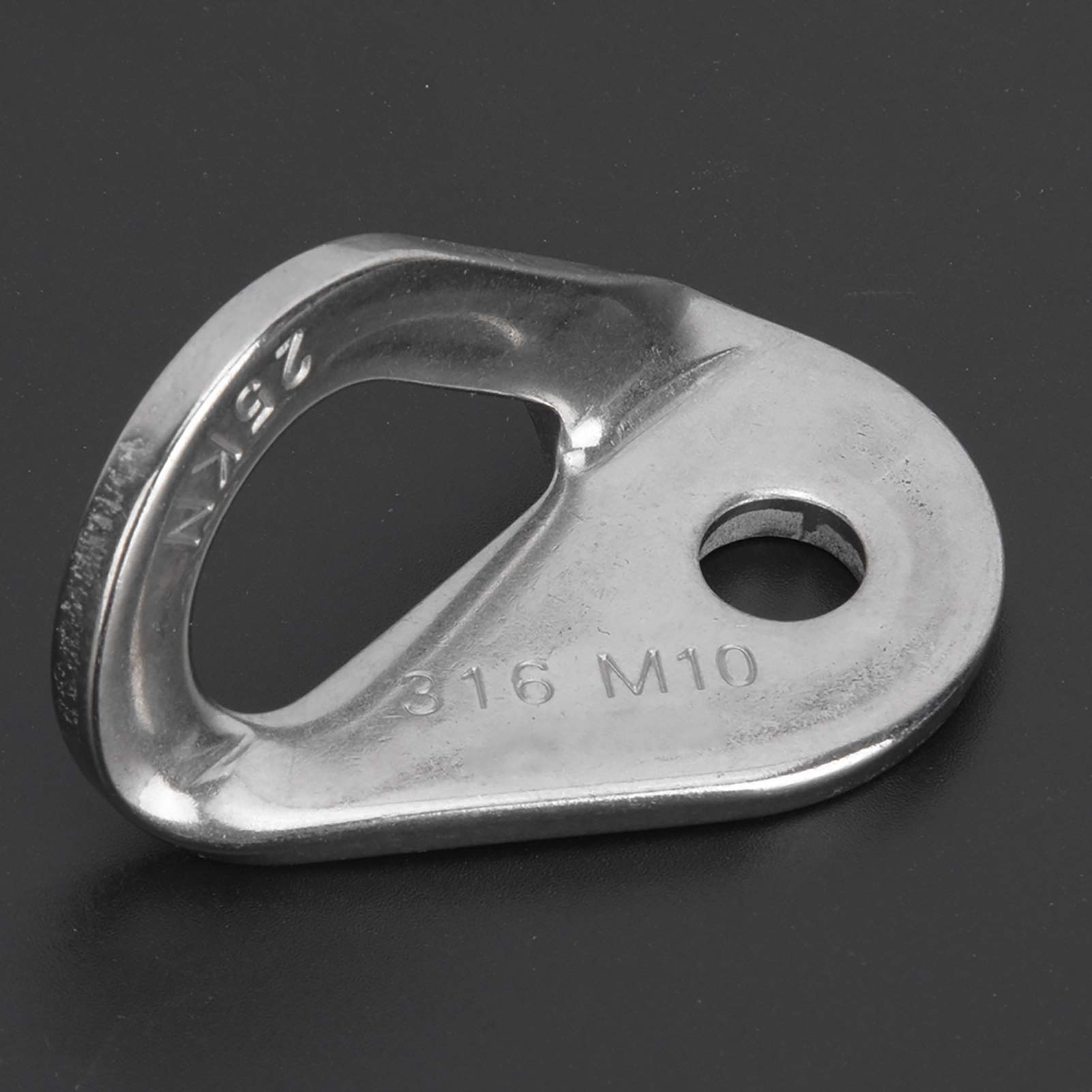 4 STKS D-ring Patch, PVC Ronde Vorm Sterke Roestvrijstalen D-ring Pad