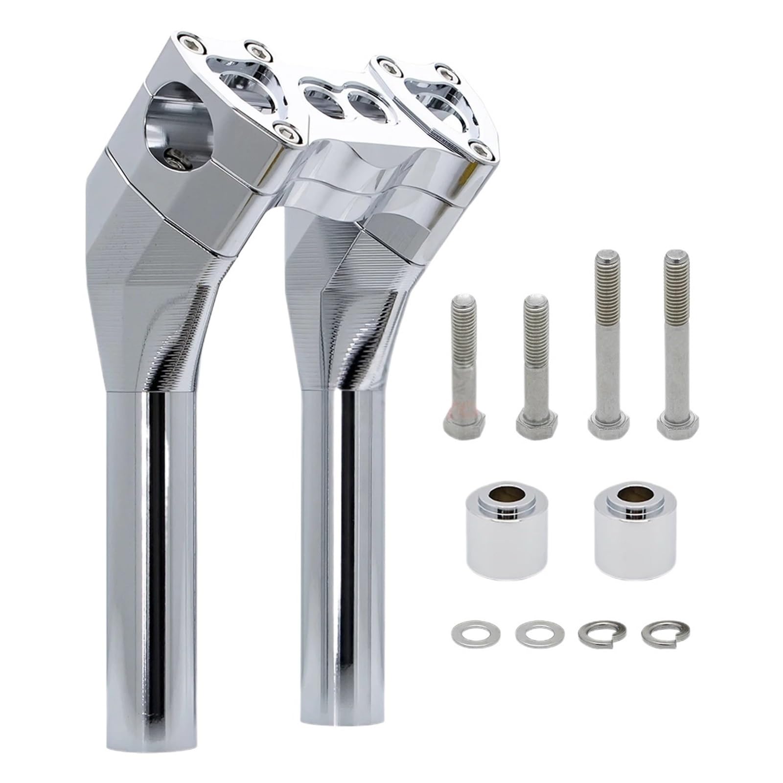 Części Motocyklowe Styl MX 1-1/8 "kierownica T-bar 6"-12" Podnośniki Typu Pullback Pasuje Do Harley Sportster Dyna Softail Street Zacisk Wspornika Kierownicy(8-Chorme)