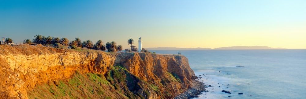 Amazon Com San Vicente Lighthouse At San Pedro Harbor Los Angeles California Poster Print 27 X 9 Posters Prints