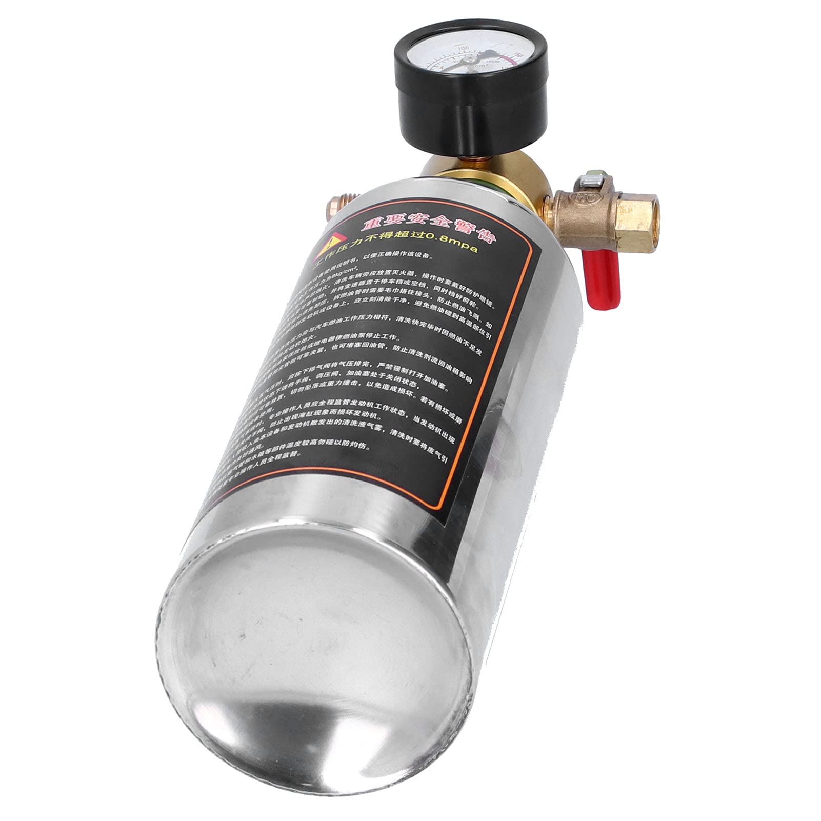 Fyearfly Bidón de limpieza de aire acondicionado de acero inoxidable para aire acondicionado de coche, 1 L