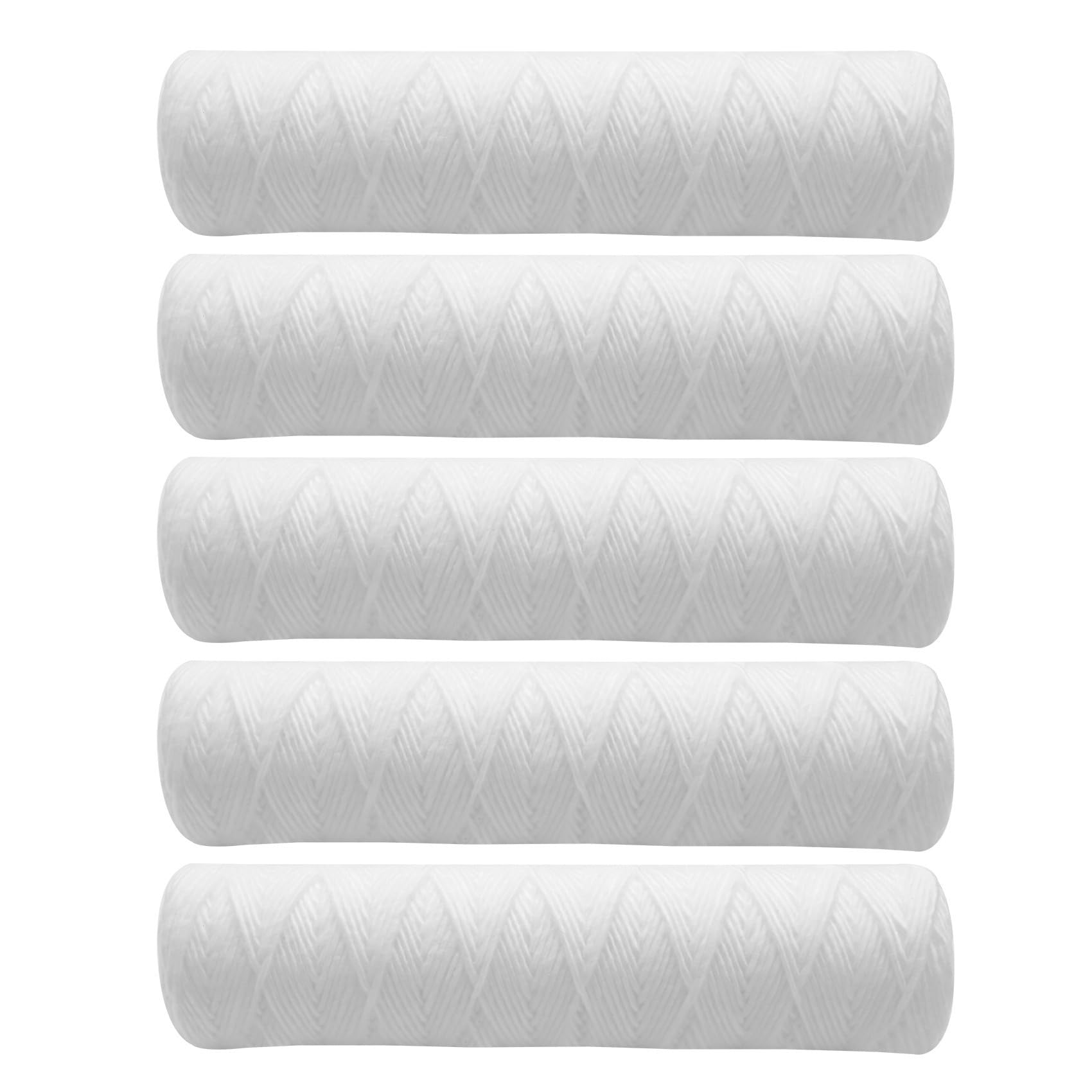 10 Mikron 10 X 2,5 Faden Gewickelte Sediment Wasser Filter Patrone Ganzes Haus Sediment Filtration, Universeller für 10 RO GehäUse