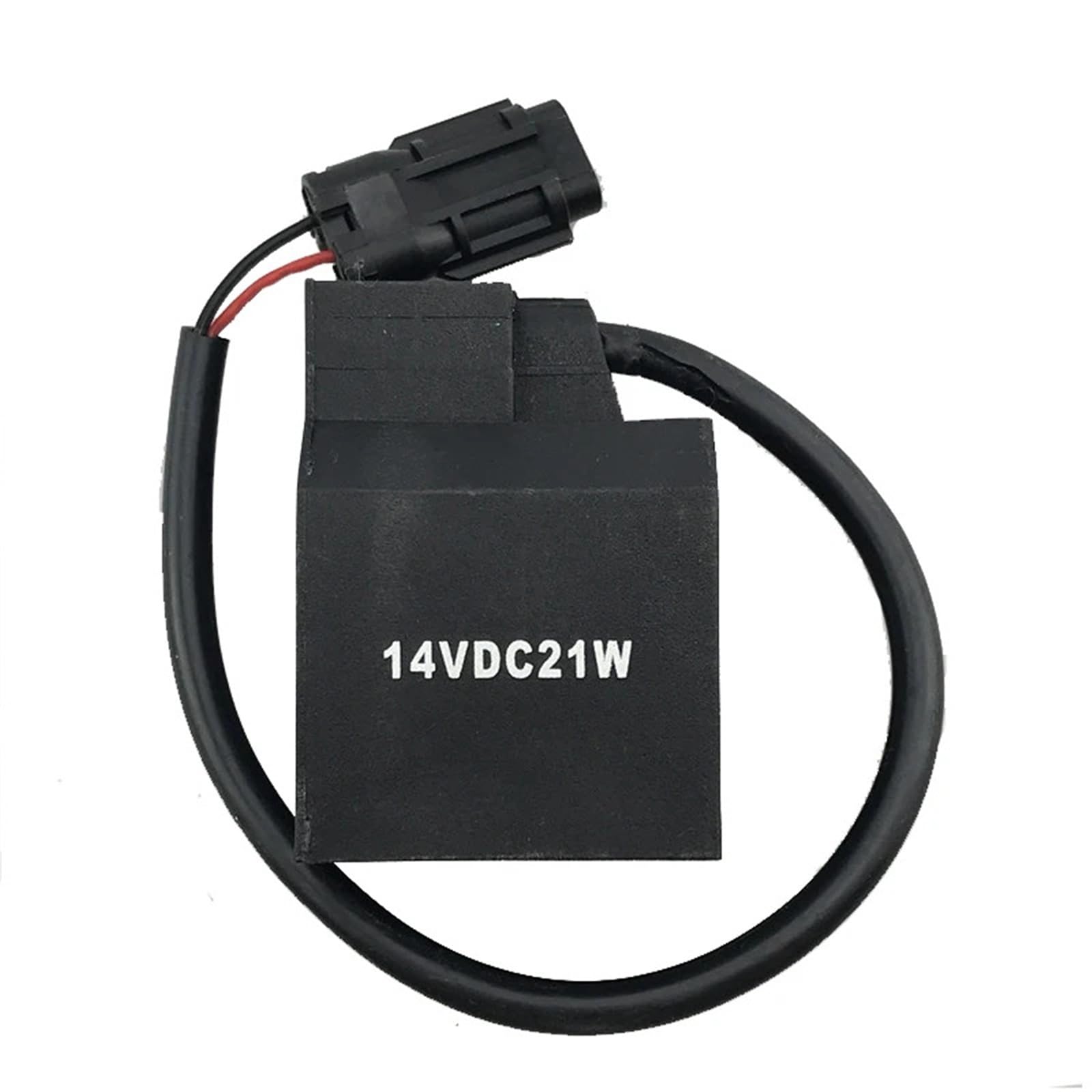 Excavator R510-5 R210-9 Pilot Travel Fast and Slow Gear Solenoid Valve Coil DC24V DC12V 21W(DC12V with Wire Plug)