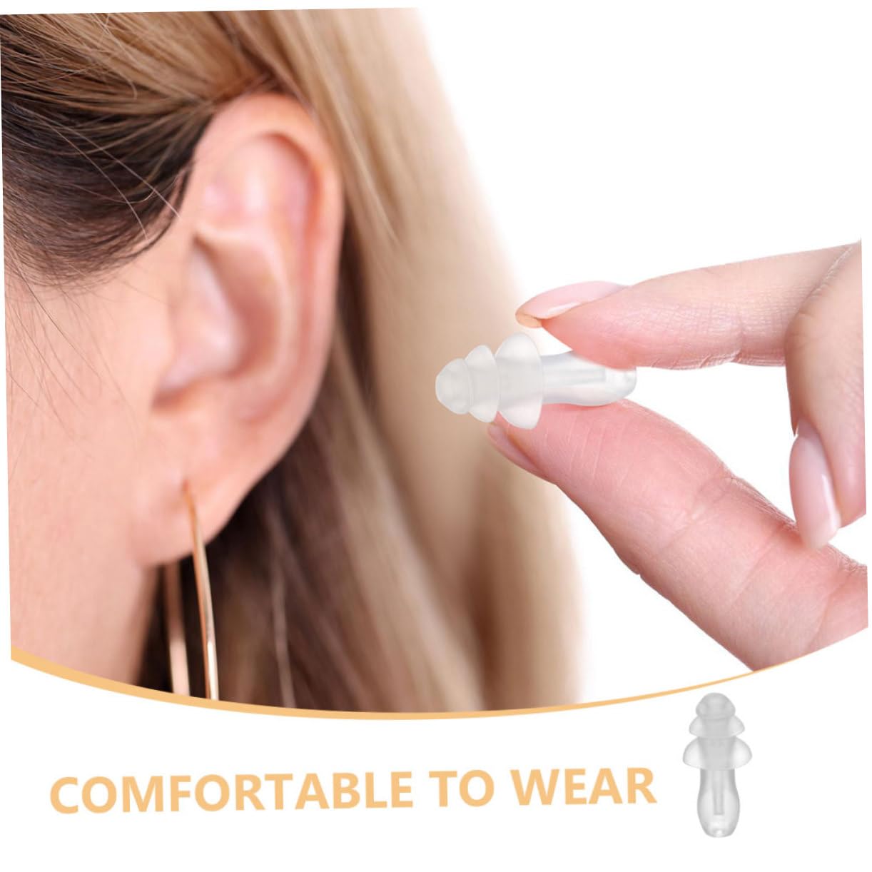 Gatuida 250pares Tapones De Oído De Silicona Transparente Para Reducción De Ruido Reutilizables Impermeables y Flexibles Para Estudiar y Proteger Del Ruido Ruidosos
