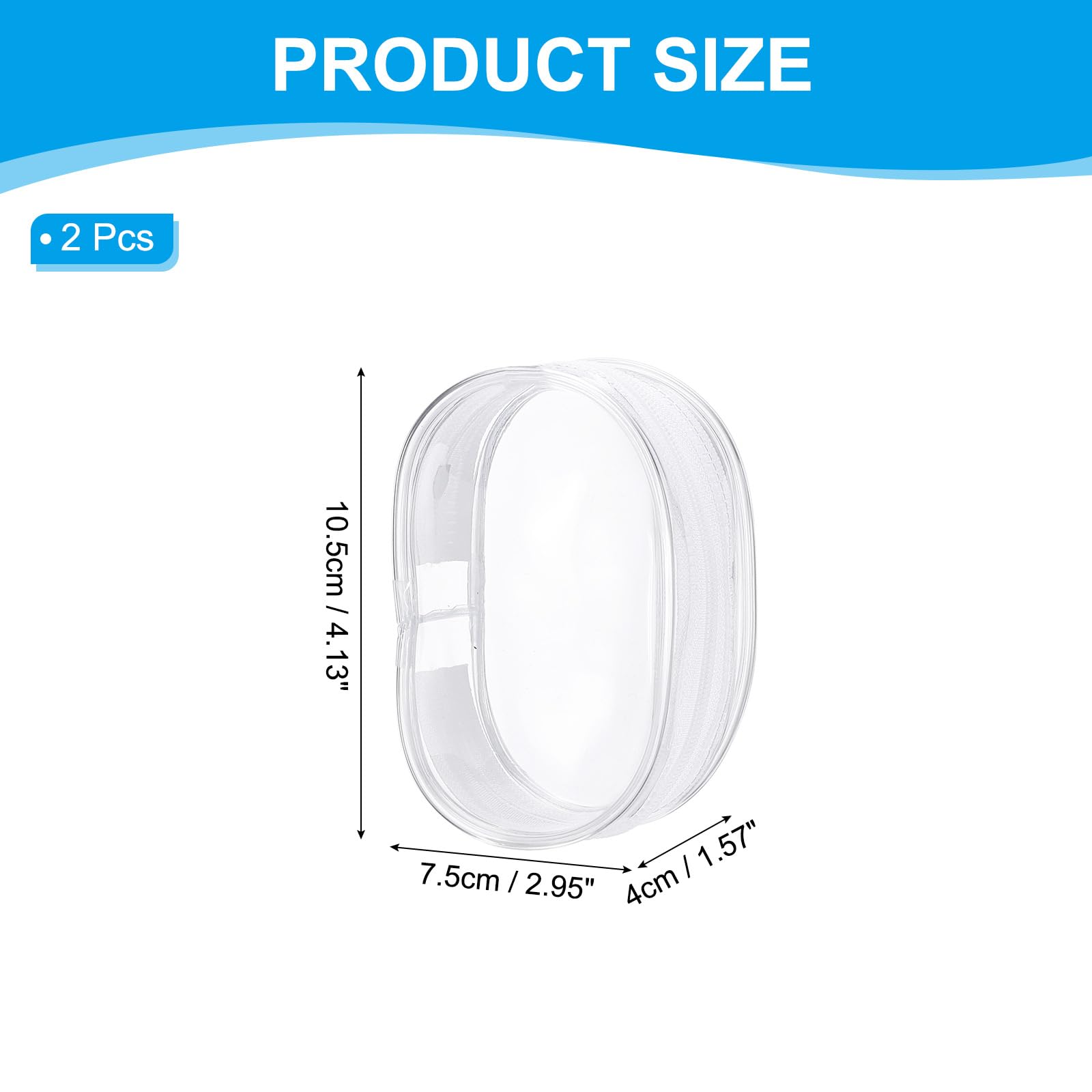 PATIKIL 4x3 Inch Clear Display Bag - Image 2