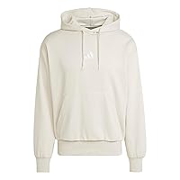 adidas Homme Essentials FEELCOZY Fleece Hoodie, Wonder Alumina/White