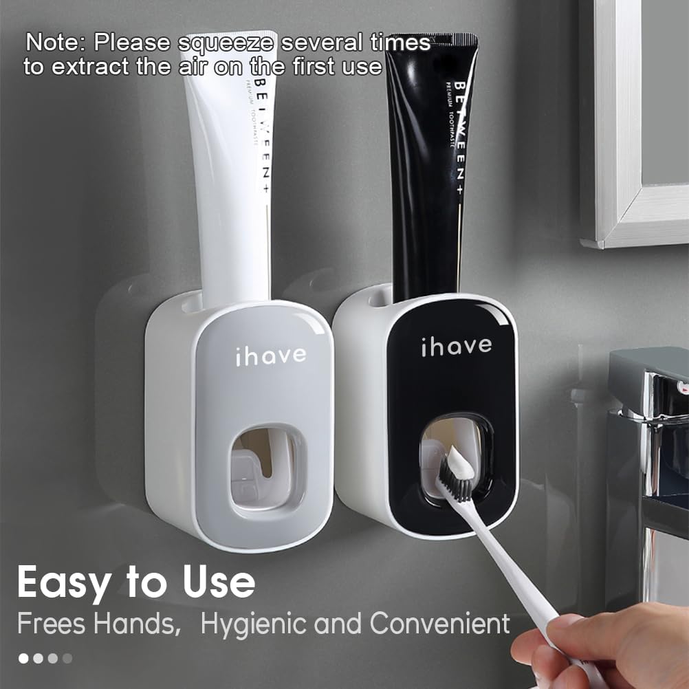 Tootaste Dispenser Wall Mount for Bathroom Automatic Tootaste