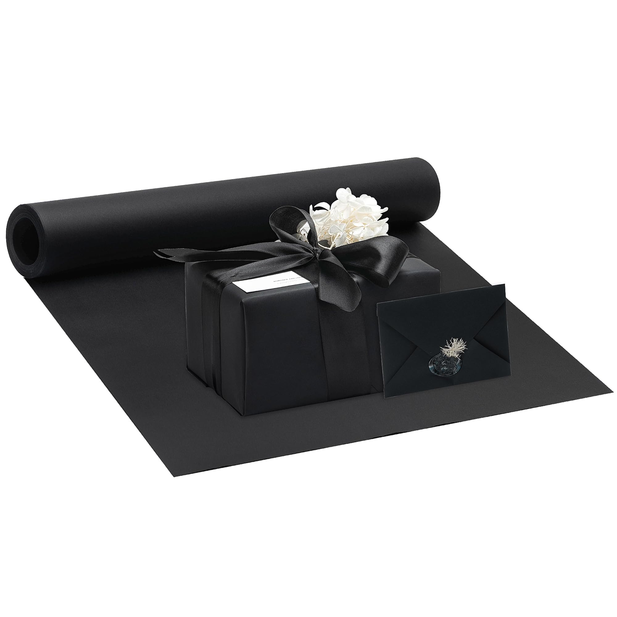 Sponsored Ad – Black Wrapping Craft Kraft Paper Roll - 17.5 Inches X 49.2 Feet(15M) Recyclable Black Construction Bulletin Board Paper Perfect for Gift Packing, DIY Crafts, Drawing, Birthday Supplies PAP01BK