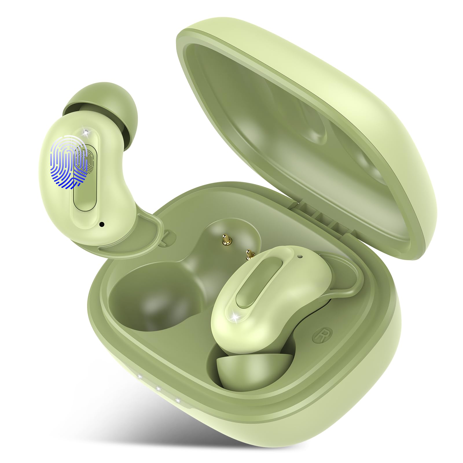 Bluetooth Kopfhörer In-Ear Schlafkopfhörer Mini ANC Kopfhörer Kabellos | Kabellose In-Ear Kopfhörer gegen Schnarchen. Perfekt für Seitenschläfer: Weiches Silikon, ohne Warn-Töne & 48 Std. Laufzeit.