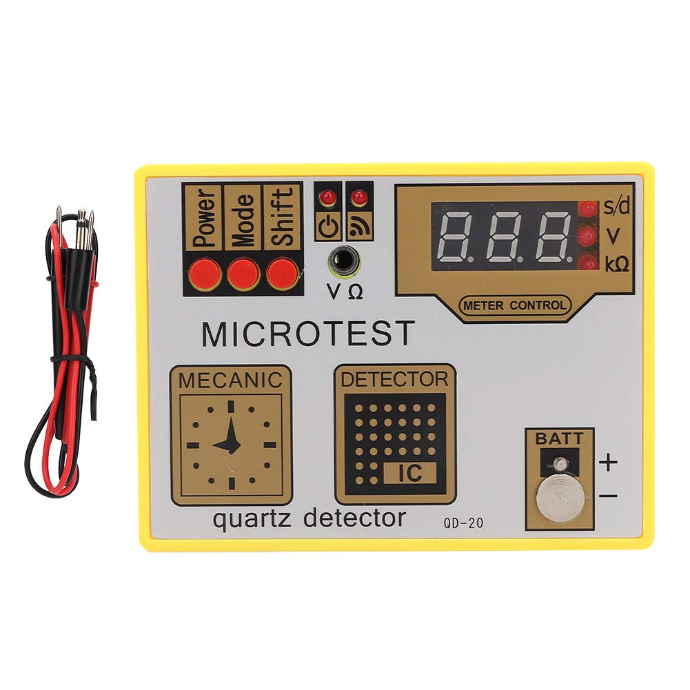 QD20 Testeur de Pile et Mouvement Quartz pour Montres avec Fonction Démagnétisation et Mesure d'Erreur Journalière