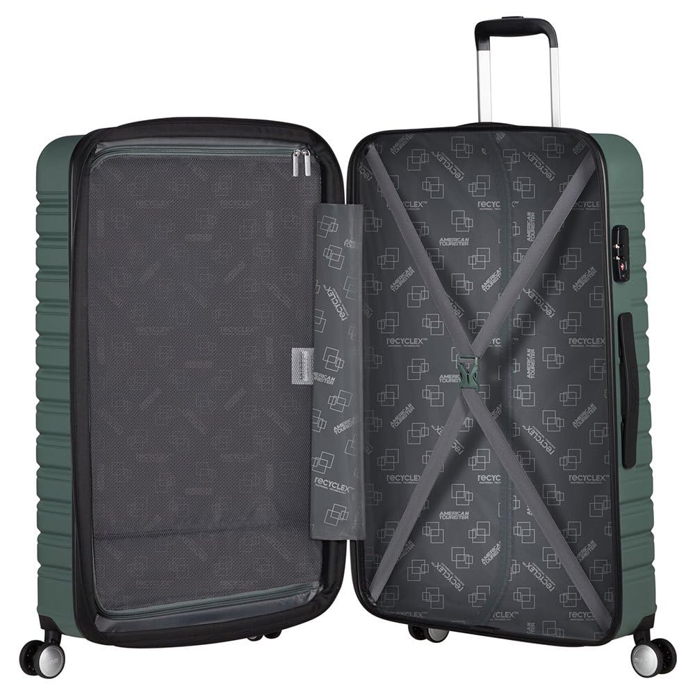 American Tourister Flashline - Spinner L, Koffer, 78 cm, 100/109 L, Grün (Dark Forest)