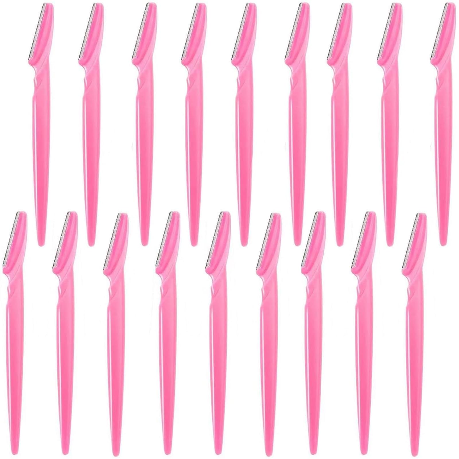 18Pcs Pink Eyebrow Razor Multipurpose Exfoliating Dermaplaning Tool Trimming and Shaving Grooming Face Razor and Eyebrow Shaper for