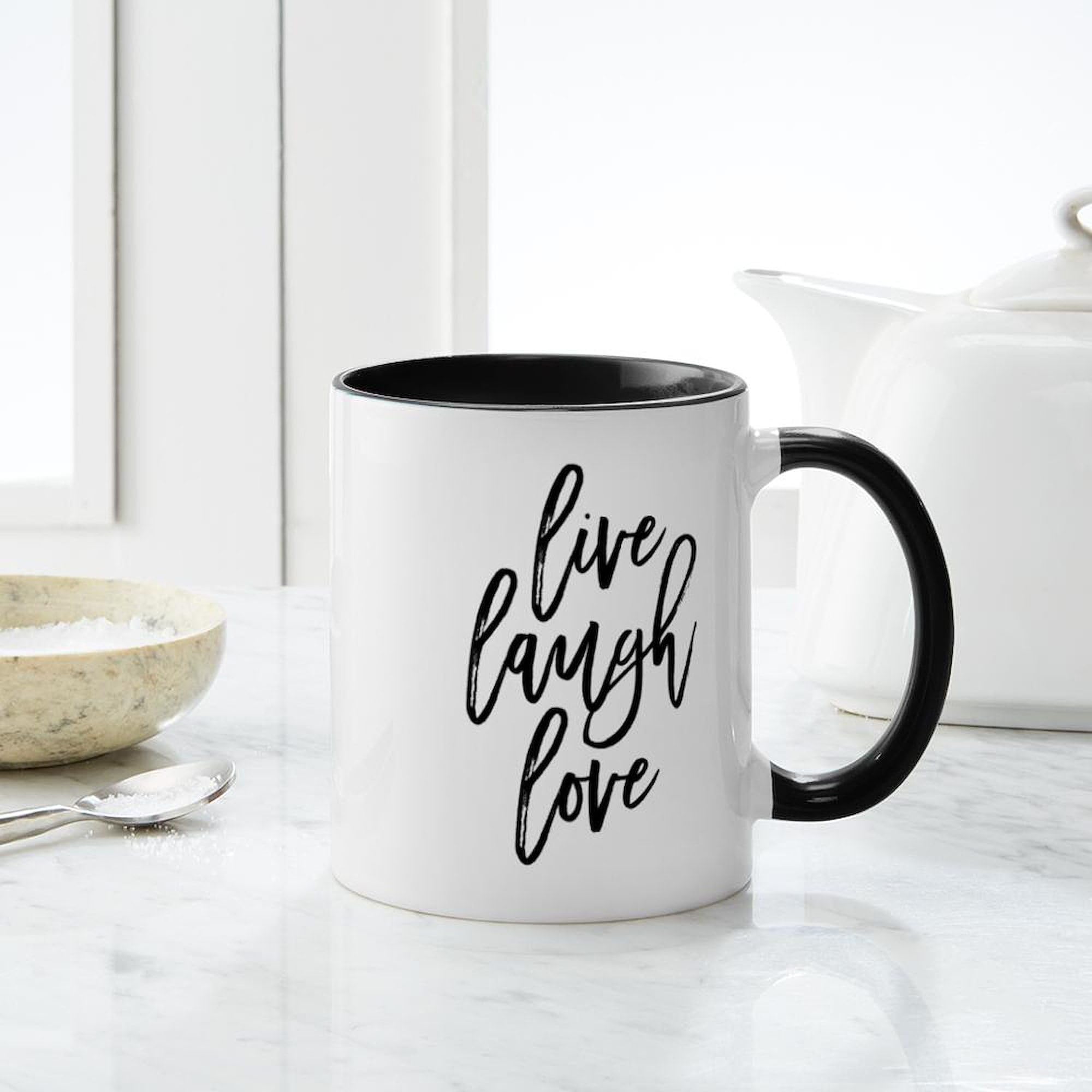 Amazon.com: CafePress Live Laugh Love Mugs 11 oz (325 ml) Ceramic