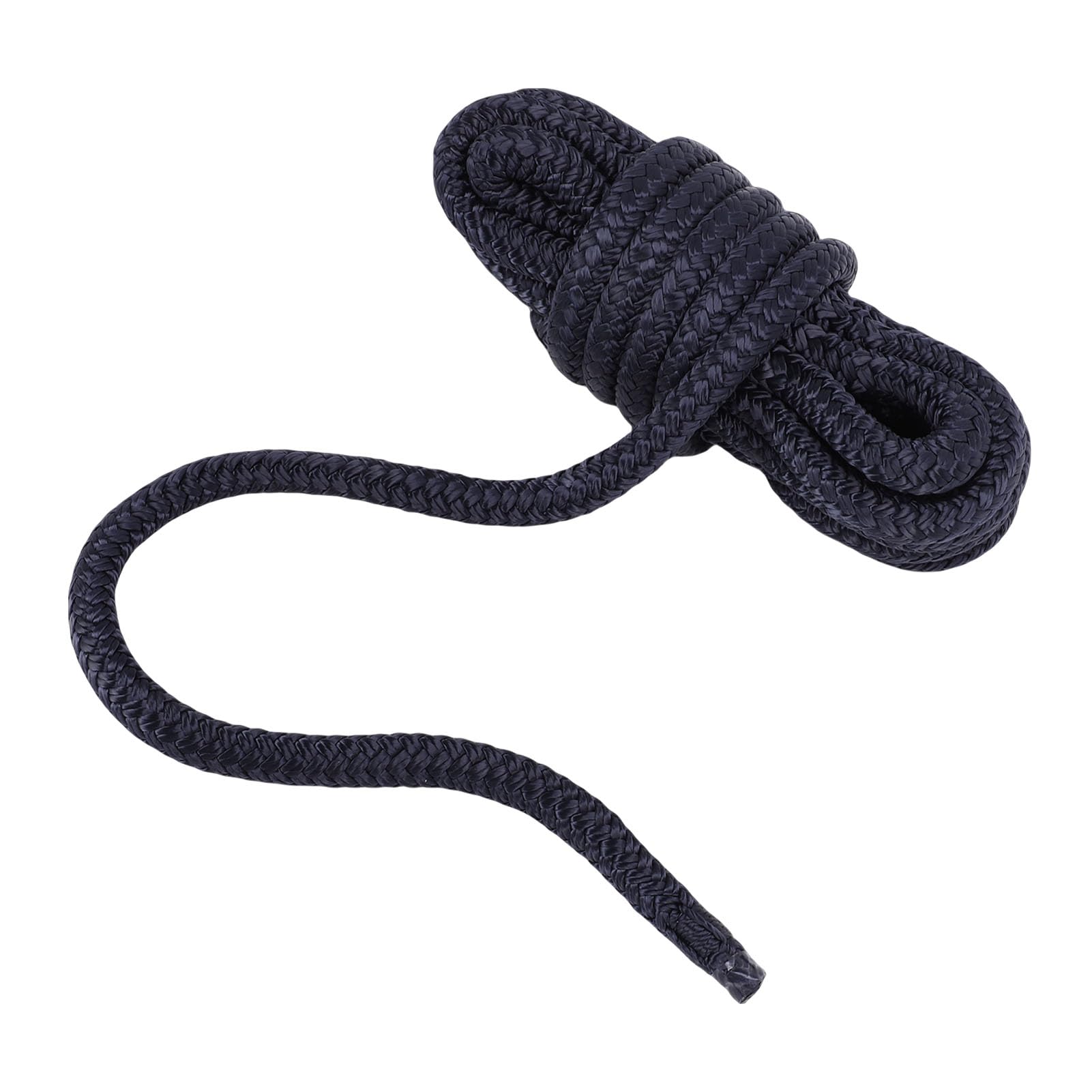Aramox Doppelt Geflochtenes Nylon-Bootsseil, Hochfeste Dockleine für Boote Bis zu 35 Fuß, 15 Fuß Langes Marineseil mit Vielseitiger Verwendung Zum Festmachen an Seen und Flüssen (Blue)