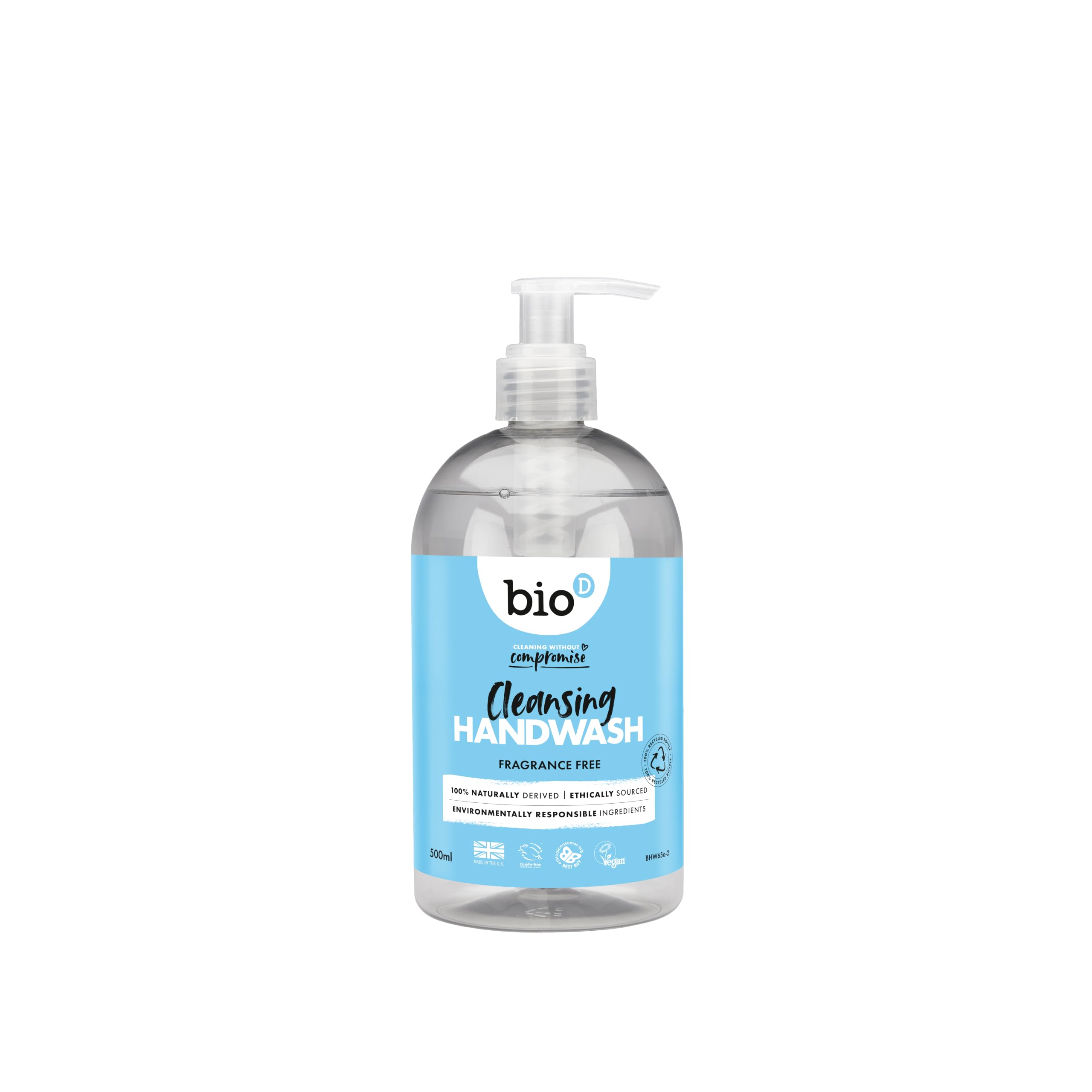 Bio-D Sanitising Hand Wash 500ml x 6 (Pack of 6)