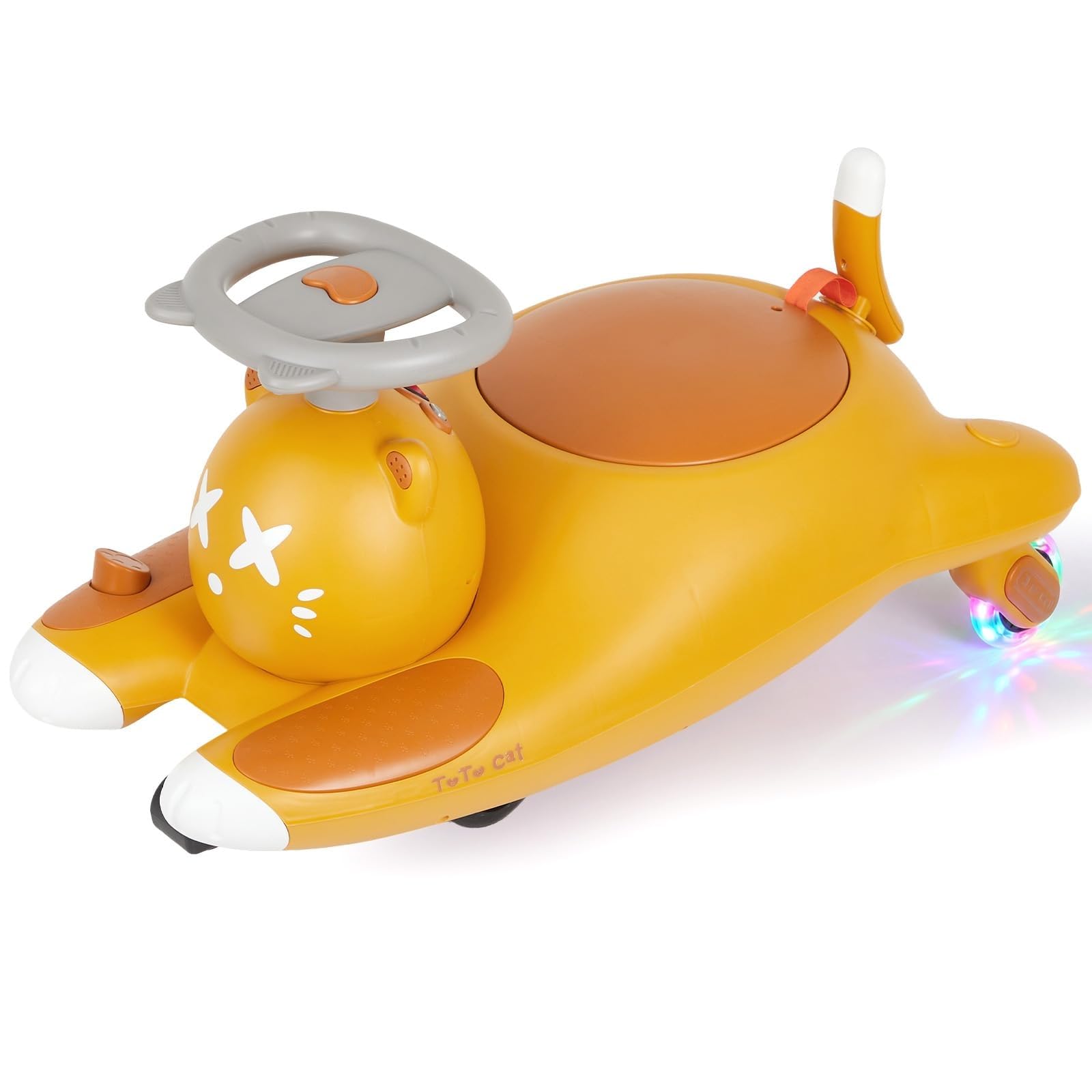 London Boutique 12V 2-Seater Electric Wiggle Ride-On Car for Kids