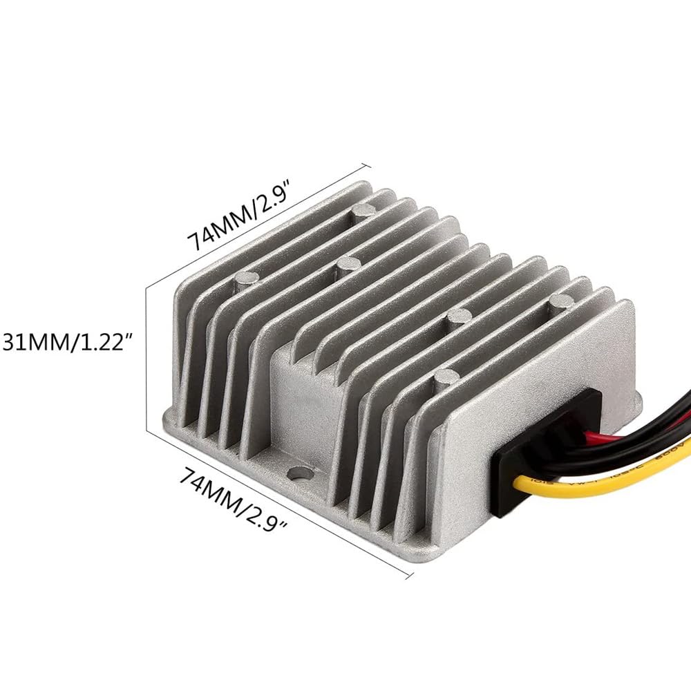 Gebildet DC 12V Step Up do 48V 6A Konwerter Doładowania 288W DC Regulator Napięcia konwerter mocy Transformator do Wózka Golfowego Club Car Układ Słoneczny