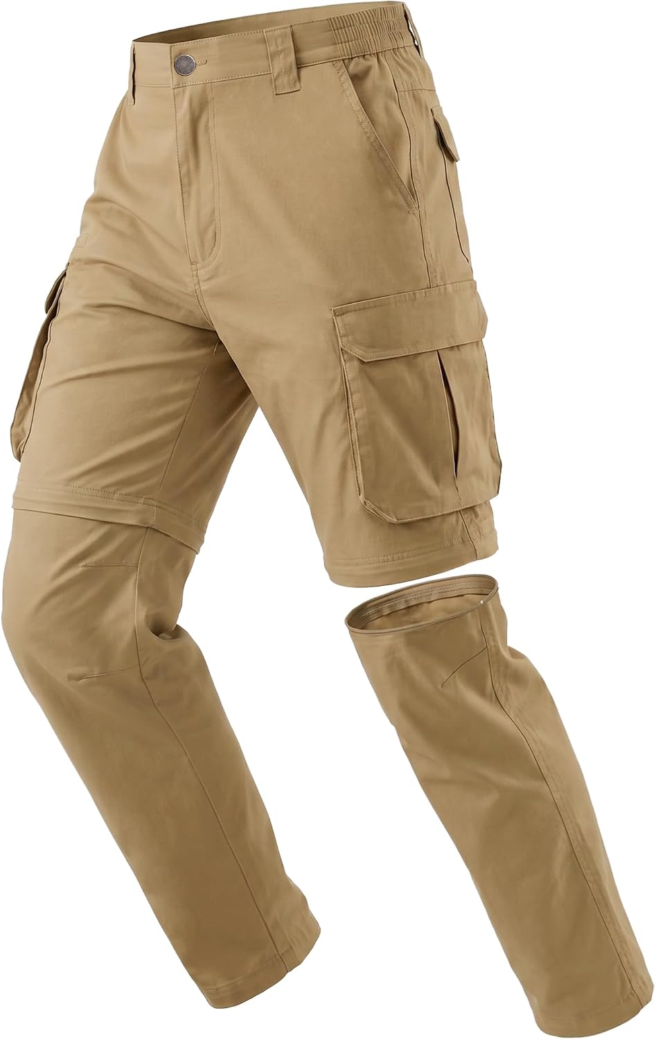 NATUVENIX Hiking Pants Men Quick Dry Convertible Fishing Pants for Men Zip Off Lightweight Mens Cargo Pants Outdoor Travel