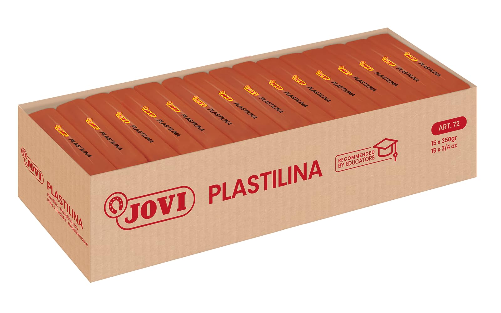 Jovi – Box of Clay, 15 Tablets 350 gr, Brown (7209)
