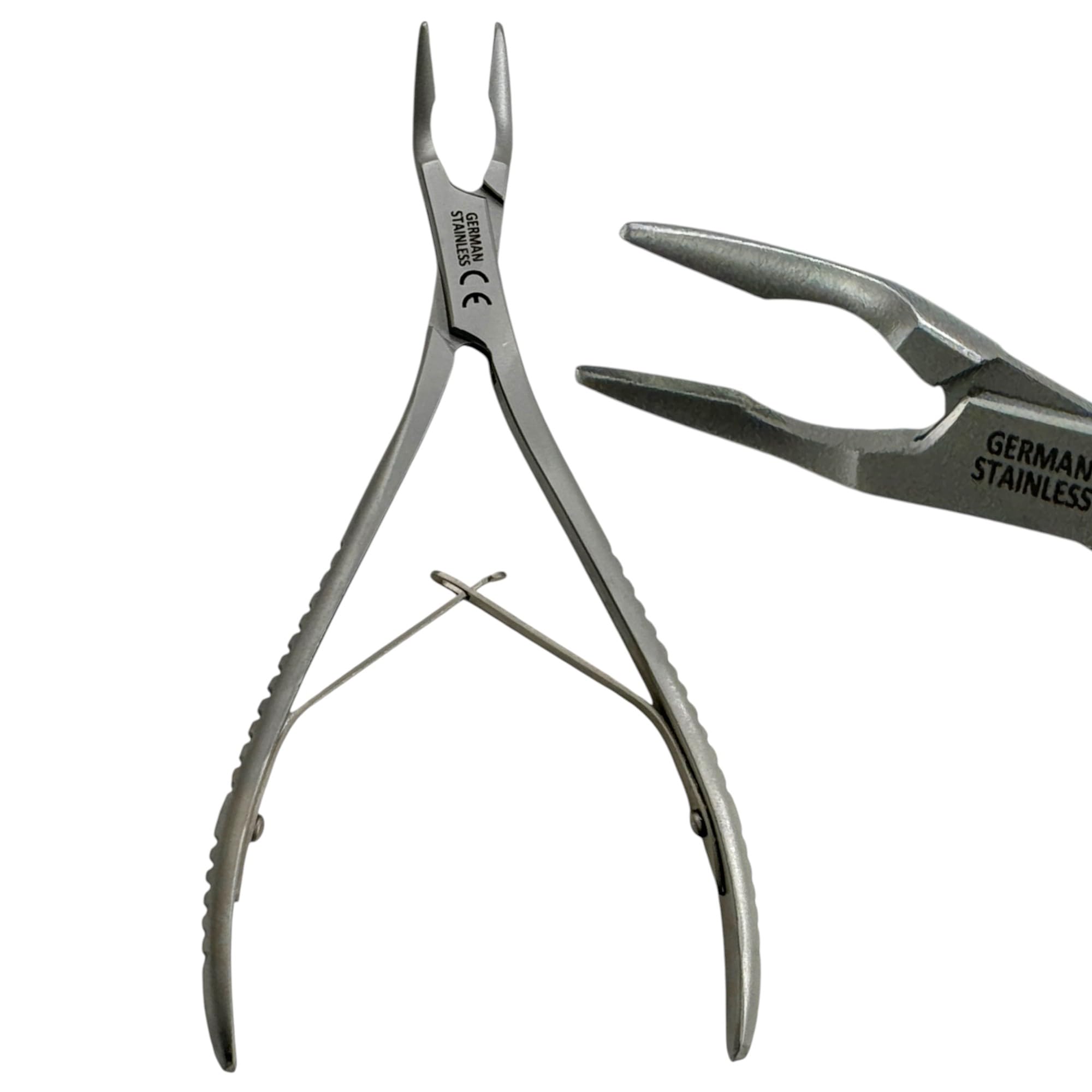 6in (15.24cm) Micro Friedman Roungeur with Slight Angle Jaws 1.3mm, with Leaf-Spring Handle | Pliers Stainless Steel Autoclave-Safe Dental | Veterinary Tools