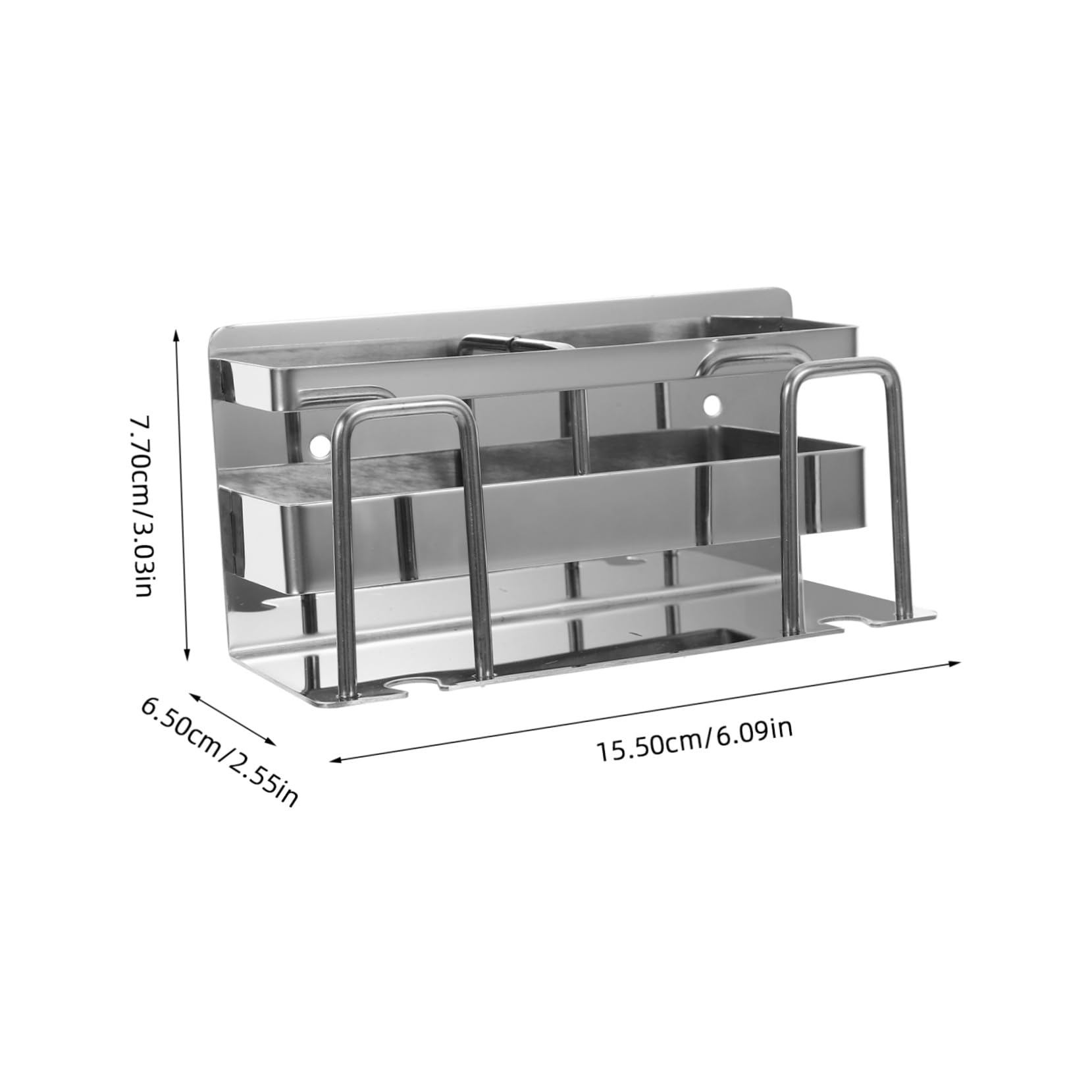 Alipis Lot De 2 Supports De Brosse À Dents pour Salle De Bain Support Mural Divisé pour Dentifrice