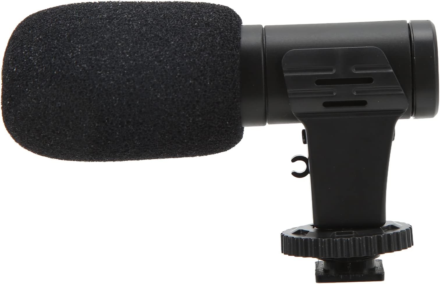 MIC 06 Windproof Sponge Mini Video Recording Microphone Plug and Play MIC‑06 for Clear Pickup, 3.5mm Black Mini Microphone for Virtual Meetings