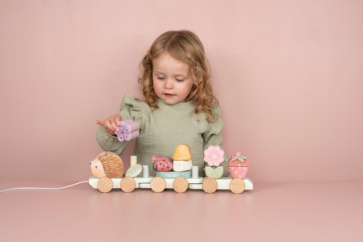 Little Dutch 7335 FSC Holz Eisenbahn Zug mit Steck-Formen - Fairy Garden