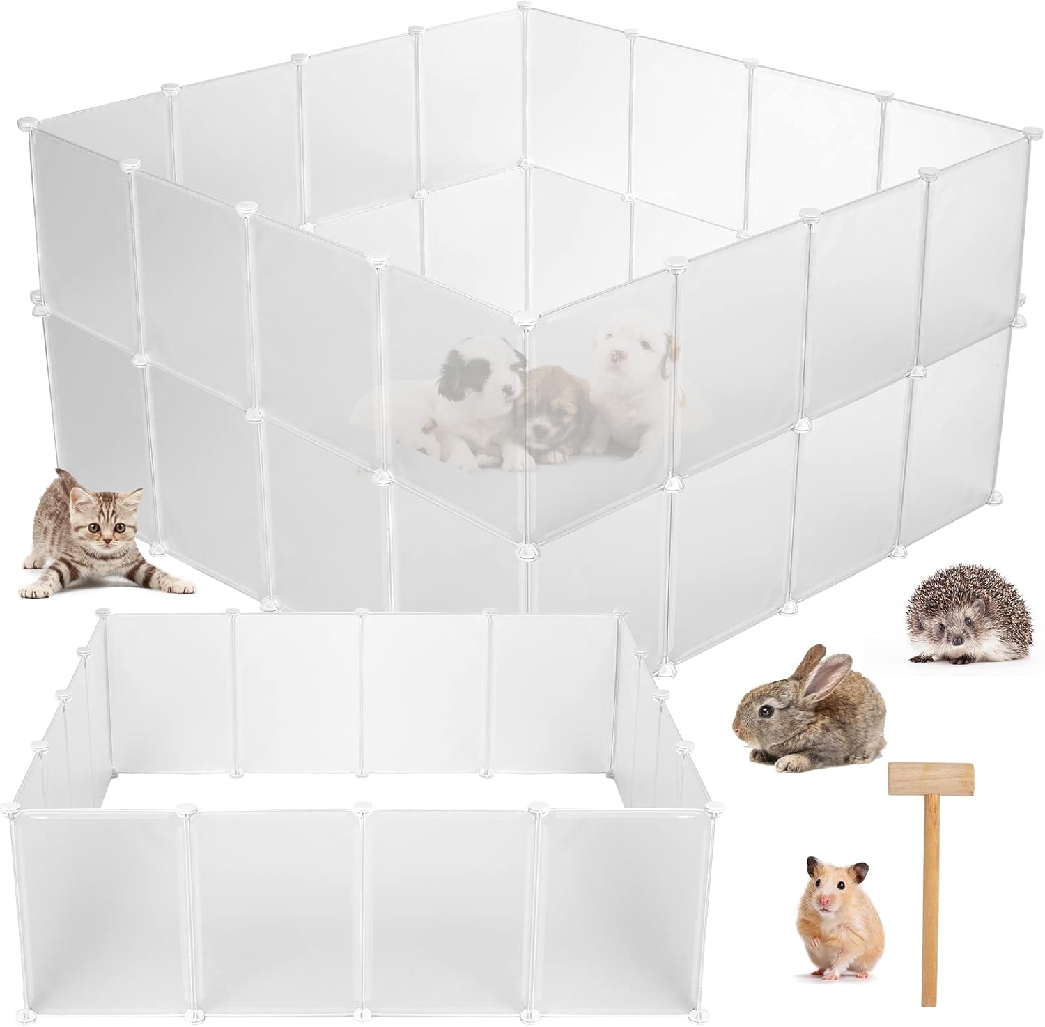 24 Panels Puppy Playpen Pet Playpen Guinea Pig Rabbit Dog