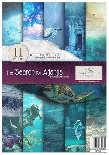 ITD Collection RP040 Reispapier, The Search for Atlantis, 29,7 x 21 cm Cover