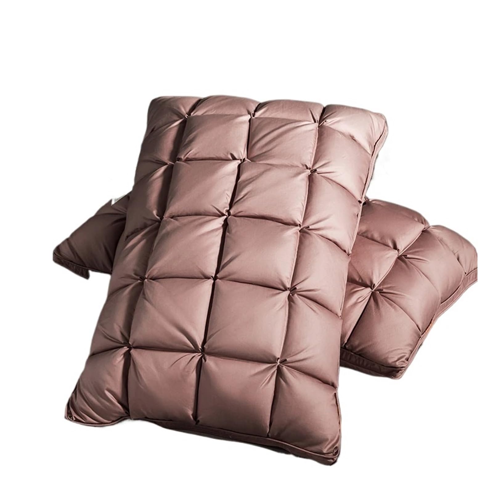 Five Star Hotel White Goose Down and Feather Fluffy Cozy Pillow Color-02 48X74cm 2pcs