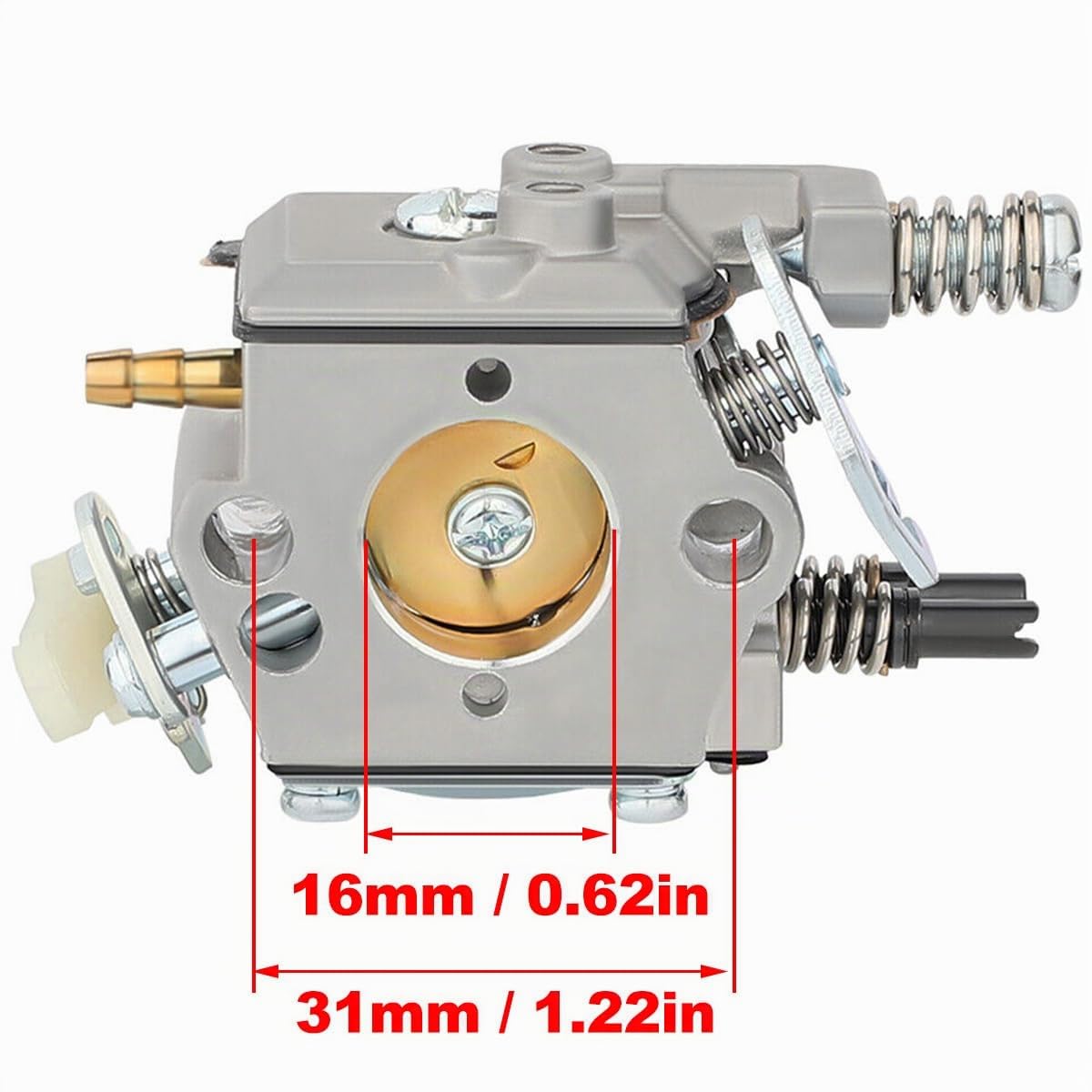 ZAMDOE Carburatore Bobina di accensione per Husqvarna 51 55 Rancher 51EPA 55 55EU1 55 Rancher 55EPA EPA Motosega WT-170-1 WT-170 503281504 503620203