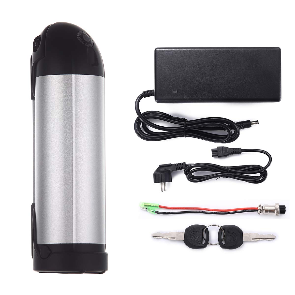 Batterie de rechange pour bouteille d'eau 36 V 11,6 Ah Batterie au lithium pour vélo électrique avec chargeur