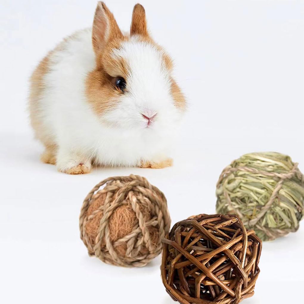 10 Set 9 Stück/Set Vogel-Kauspielzeug Spaß und sicheres Spielzeug zum Kauen und Spielen Kauspielzeug für Kaninchen, Chinilla, Hamster, Meerschweinchen, Braun