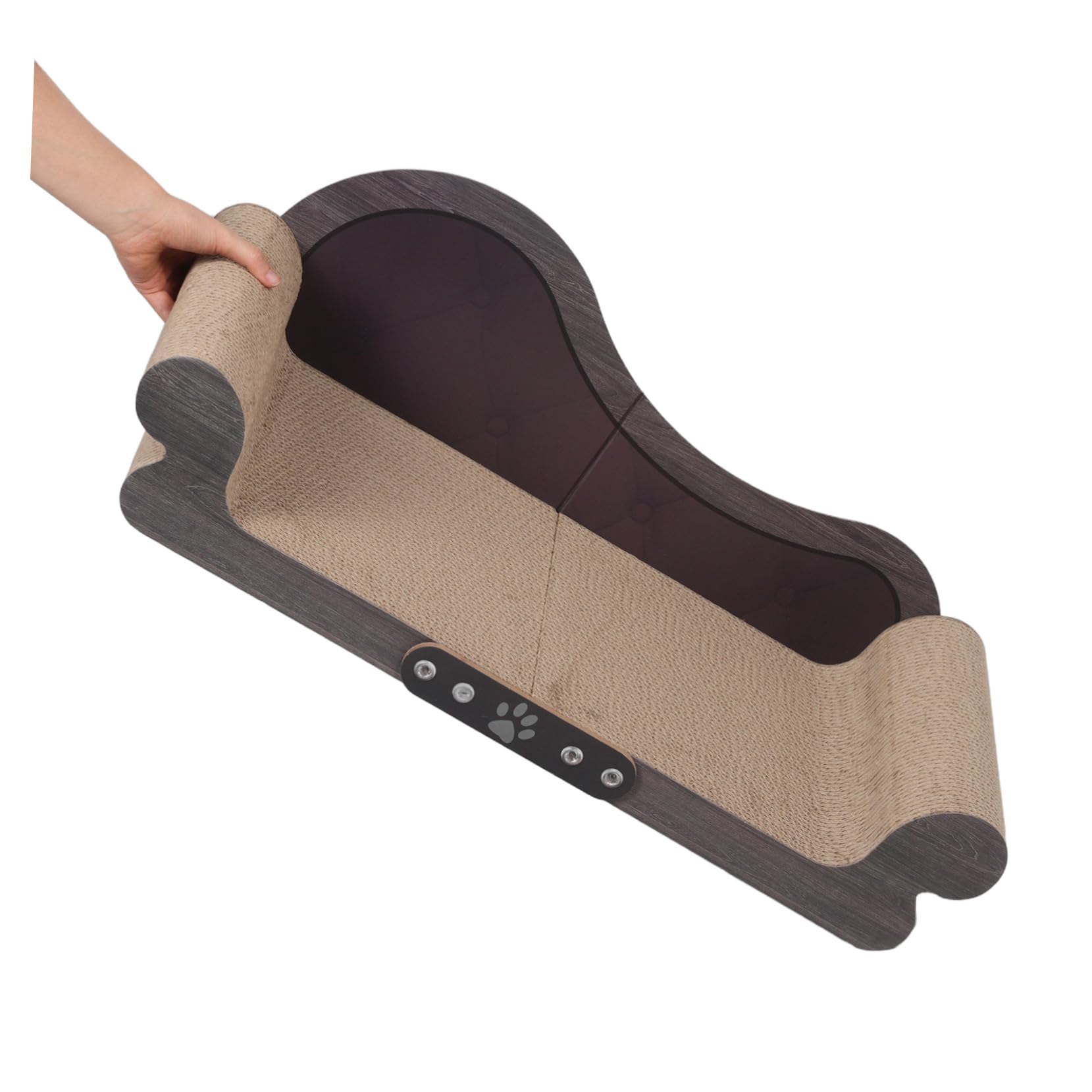 Rascador para Gatos Sofá de Cartón Ondulado Resistente sin Desprendimiento Protege Muebles y Fomenta Arañado Saludable Interiores