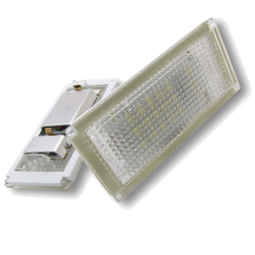 PolarLander 1 Coppia Targa automobilistica 18 LEDWhite 6000k Luce targa Compatible for BMW Serie 3 E46 2D M3 Facelift