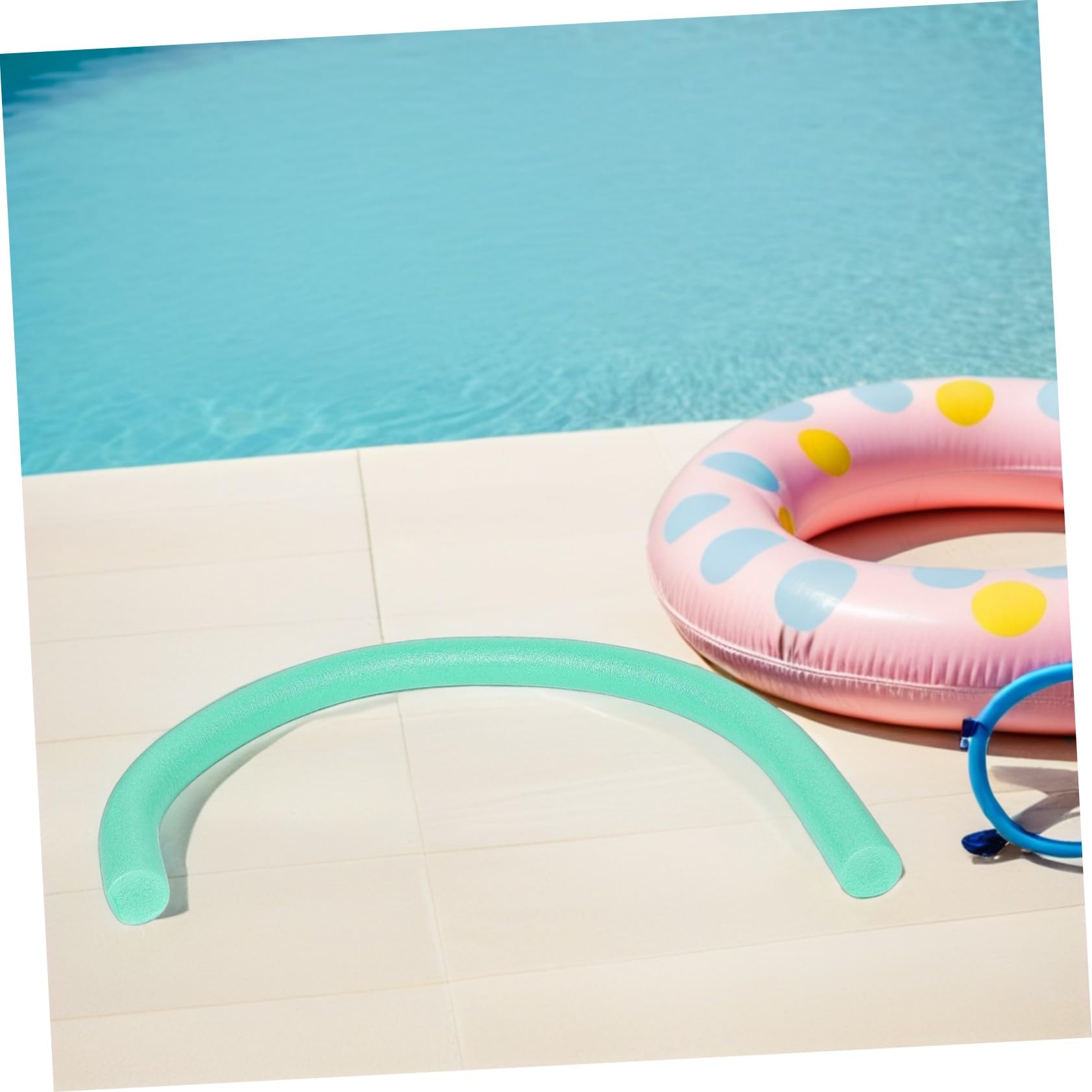 Nouilles de Piscine en Mousse Vertes 3 Pièces pour Natation