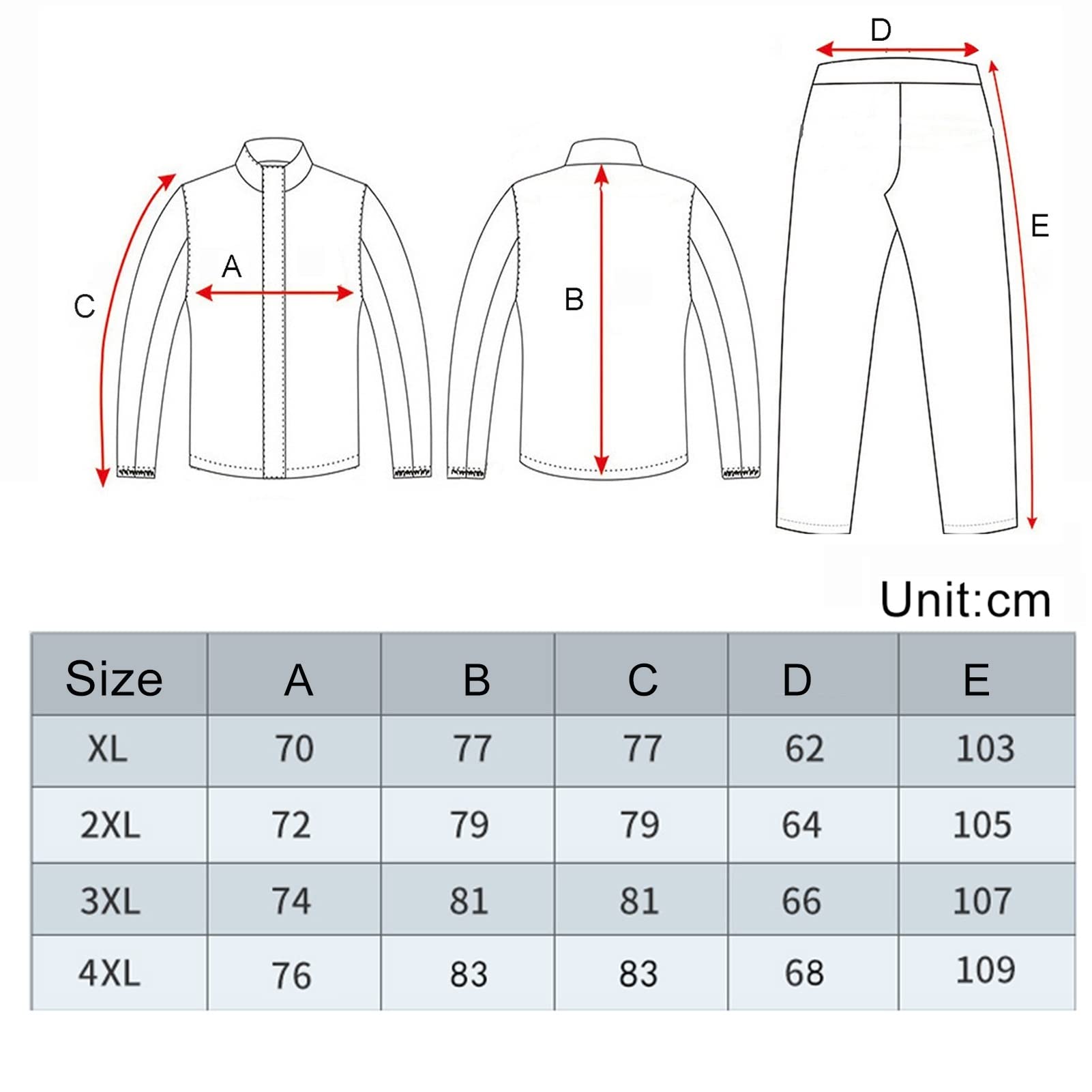 Traje de lluvia Hombres Comprobación de lluvia impermeable Chaqueta y pantalones Conjunto de lluvia a prueba de viento Abrigo de lluvia transpirable Unisex para senderismo, Ciclismo, Viajar, Pesca
