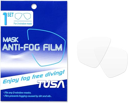 TUSA Película de libertad antivaho para máscara de 2 ventanas