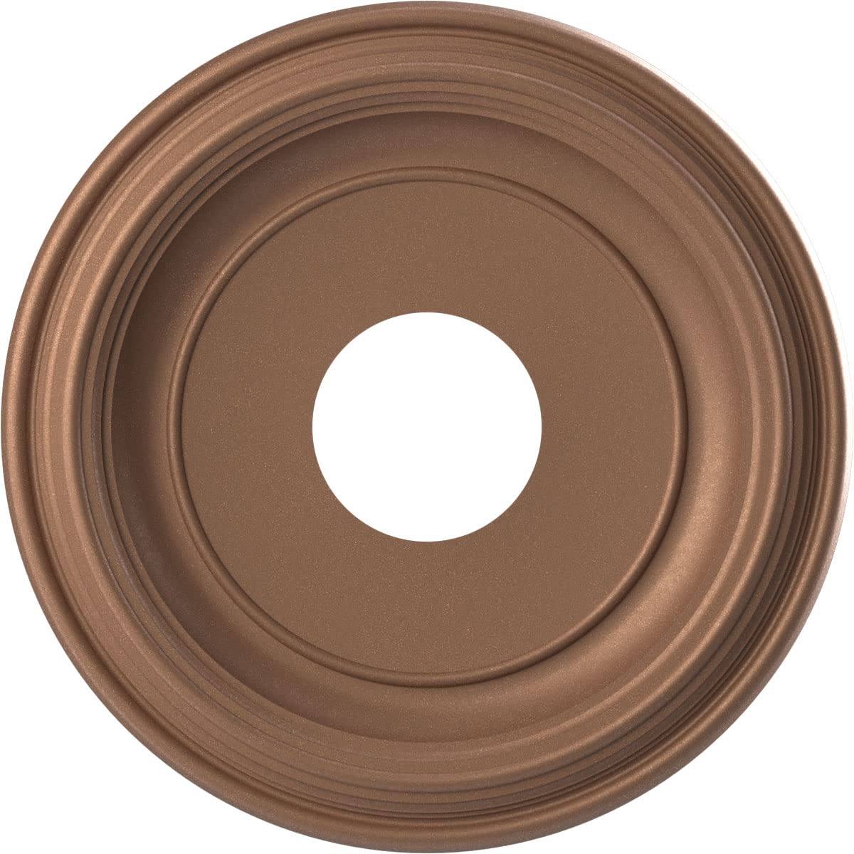 Ekena Millwork CMP13TRCAC Traditional Thermoformed PVC Ceiling Medallion (Fits Canopies up to 7 1/2"), 13"OD, Aged Copper