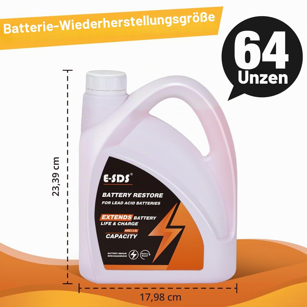 Batterie-Wiederherstellung für Blei-Säure-Batterien, Batterie-Säure-Nachfüllung, Golfwagen-Batterie-Wiederherstellung, Verlängerung der Batterielebensdauer, Flüssigkeitslösung, Reparatur 6, 8,12 Volt
