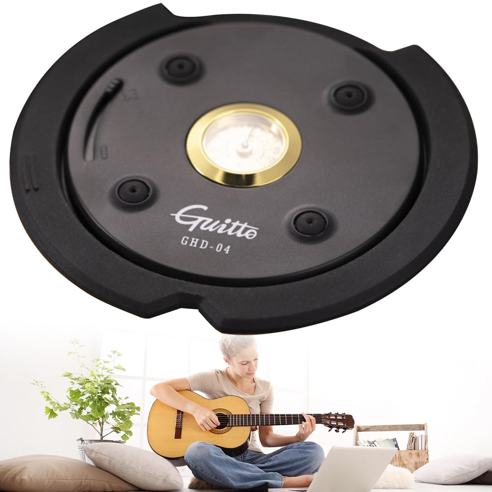 Cubierta acústica para humidificador de guitarra con higrómetro para el cuidado y mantenimiento de la guitarra
