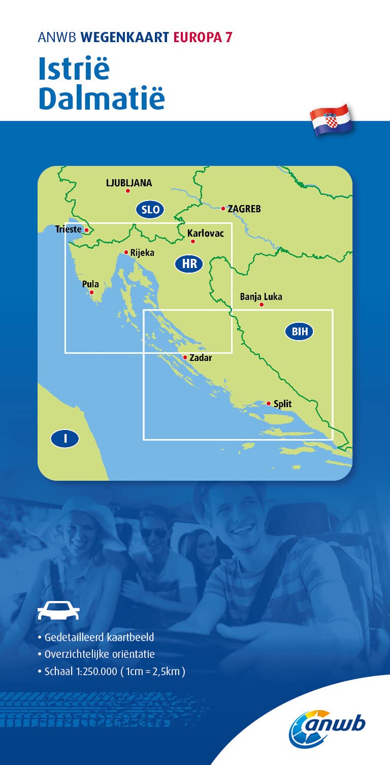 Istria / Dalmatia road map (7) (Wegenkaart)