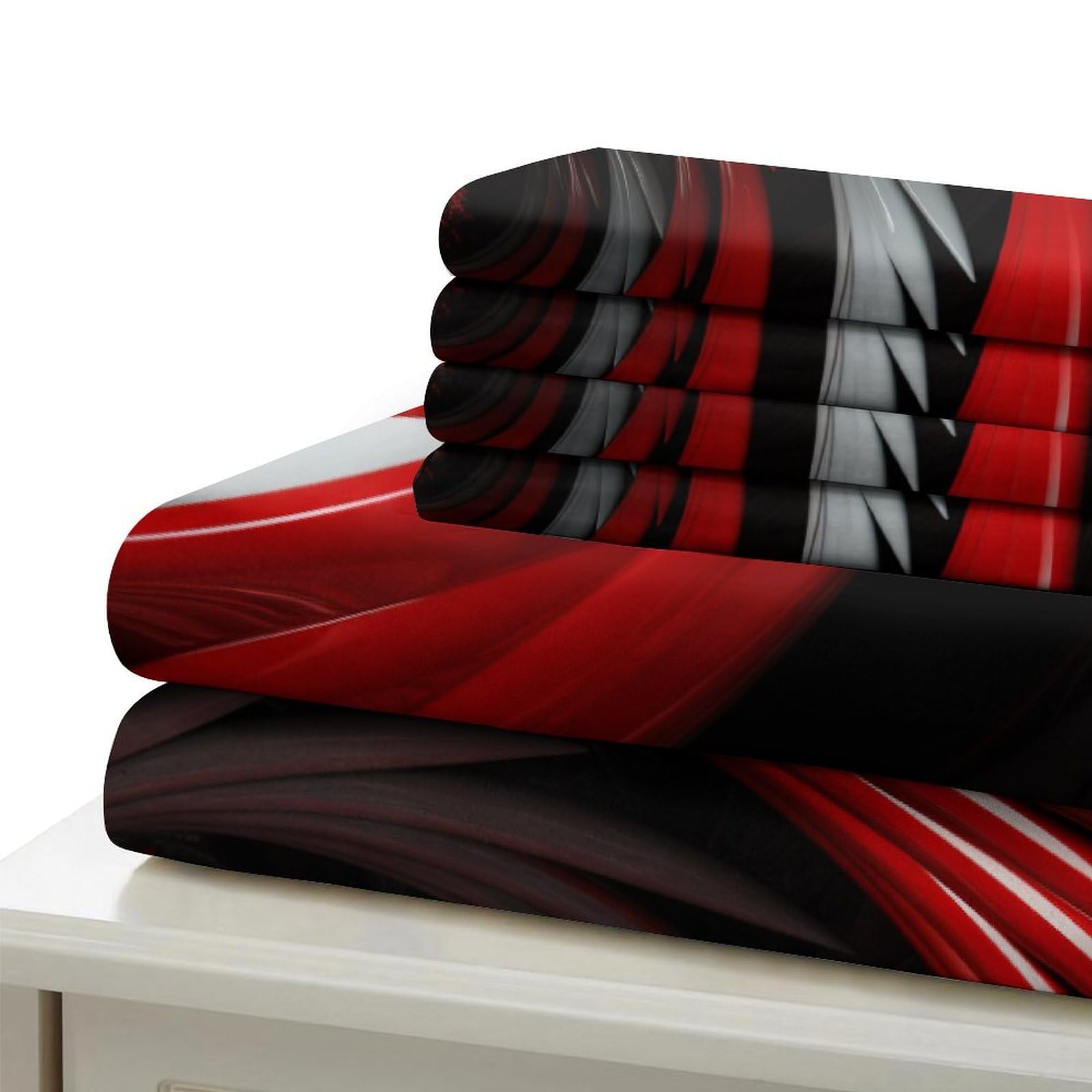Stampato in 3D Capogiri Copertina Stampata Microfibra Disegnata Set Di Biancheria Da Letto Stile Morbido Set 3 Pezzi,Double（200x200cm）, Per Adolescenti E Adulti